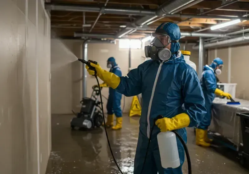 Basement Sanitization and Antimicrobial Treatment process in Sleepy Eye, MN